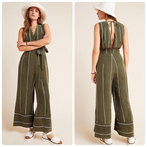 Anthropologie Pants - NWT Anthropologie Sancia Pia Striped Jumpsuit